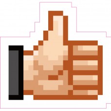 道具相框 - 手指, 讚好, Pixels, Like, Thumb up (FB00019)