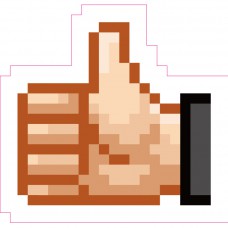 道具相框 - 手指, 讚好, Pixels, Like, Thumb up (FB00020)
