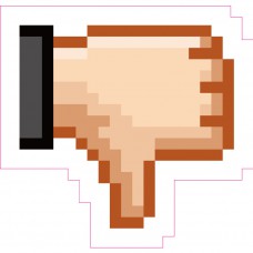 道具相框 - 不喜歡, Pixels, Dislike, Thumb down (FB00023)