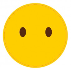 道具相框 - Emoji, face without mouth, 沒有嘴的臉 (FB0045) 