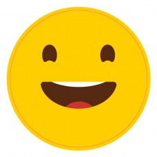 道具相框 - Emoji, Grinning face, 笑臉 (FB0047) 