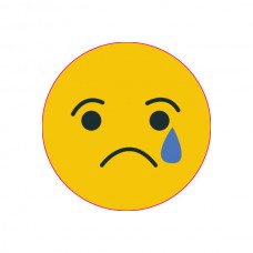 道具相框 - Emoji, Crying face, 哭臉 (FB0064) 
