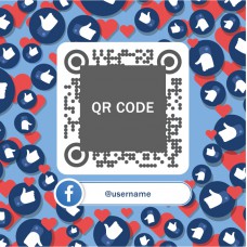 道具相框 - Facebook QRcode, 臉書二維碼 (FB0067) 