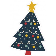 道具相框 - 聖誕節, 聖誕樹 Christmas, X'mas, Christmas Tree with Big Star (FBCX00008)