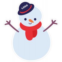 道具相框 - 聖誕節, 雪人 Christmas, X'mas, Snow man - 可加logo (FBCX00009)